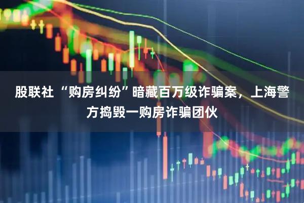 股联社 “购房纠纷”暗藏百万级诈骗案，上海警方捣毁一购房诈骗团伙